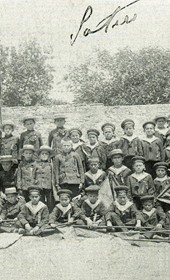 MSG093: Shkodra: Pupils of the Polarstern Military College, August 1914 (Marquis di San Giuliano Photo Collection).