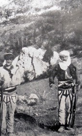 B029: “Dus Muslia and Ibrahim, brigands from Rugova” (Photo: Alexandre Baschmakoff, September 1908).