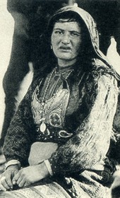A Gheg Catholic woman of Zadrima (Photo: Carleton Coon 1929).