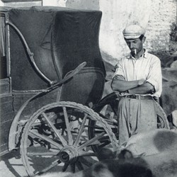 HH112 | Carriage at the bazaar of Shkodra (Photo: Harry Hamm 1961).