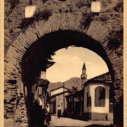 EJQ012: Gateway into the fortress of Elbasan, Albania.