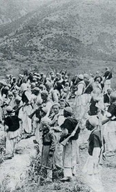 Jäckh027: “Albanians on the warpath in the mountains” (Photo: Ernst Jäckh, ca. 1910).