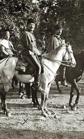 Jäckh132: “Members of the Turkish General Staff in Mirdita” (Photo: Ernst Jäckh, ca. 1910. Courtesy of Rare Books and Manuscript Library, Columbia University, New York, 130114-0014).