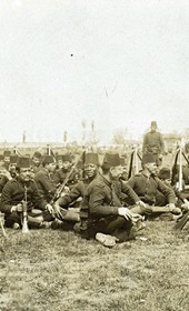 Jäckh199: “At the camp near Gostivar” (Photo: Ernst Jäckh, ca. 1910. Courtesy of Rare Books and Manuscript Library, Columbia University, New York, 130114-0041).