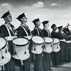 WKL1942_112b | Albanian military drummers and trumpeters (Photo 1941-1942).
