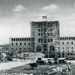 WKL1942_120a | House of the Fascio (Casa del Fascio) under construction in Tirana, now the University of Tirana (Photo 1941-1942).