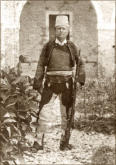 Max Lambertz in Albanian costume, Shkodra, 1916