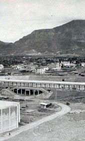 EVL116: New football stadium in Tirana, constructed in 1939-1940 during the Italian occupation (Photo: Erich von Luckwald, ca. 1941).