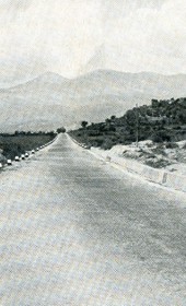 EVL128: New road from Durrës to Tirana, constructed during the Italian occupation (Photo: Erich von Luckwald, ca. 1941).