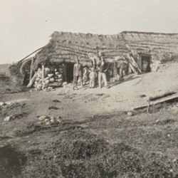 FMG050: A mountain hut on Mount Gjalica (Gjalica e Lumës) near Kukës, Albania (photo: Friedrich Markgraf, 1924-1928).