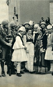 GM131: An organized pro-Duce demonstration in Tirana (Photo: Giuseppe Massani, 1940).