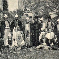 CP084: The leading men of Dukat, south of Vlora, Albania (photo: Carl Patsch, 7 May 1900).