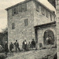 CP100: The house of Sejfullah Aga Hamid of Hekal, near Byllis, Albania (photo: Carl Patsch, 14 May 1900).