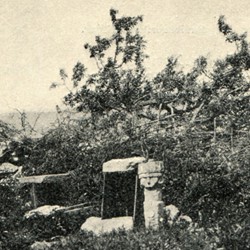 CP118: A Bektashi graveyard in Hekal, near Byllis, Albania (photo: Carl Patsch, 14 May 1900).