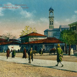 The main street of Shkodra, ca. 1917 