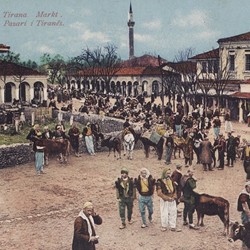 The market in Tirana, 8 October 1918 
