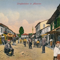 View of the main street of Vlora