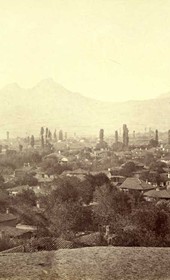 Josef Székely VUES IV 41092
Prilep: Der Festungsberg, nach Sonnenuntergang aufgenommen. Oktober 1863