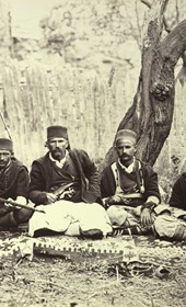 Josef Székely VUES IV 41080
Albanians from Dibra: group of four Palikars. End of September 1863