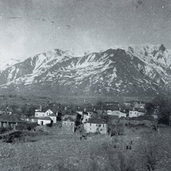 DhV018: The village of Prodan near the Greek border, birthplace of the photographer. Kolonja, Albania (photo: Dhimitër Vangjeli).